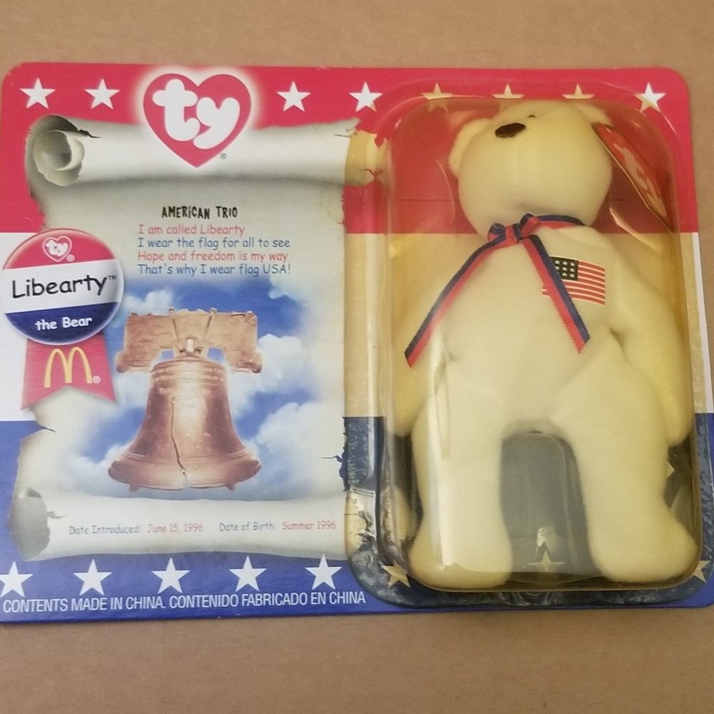 NIB NWOT Libearty McDonalds Beanie Baby, vtg! - Picture 2 of 3